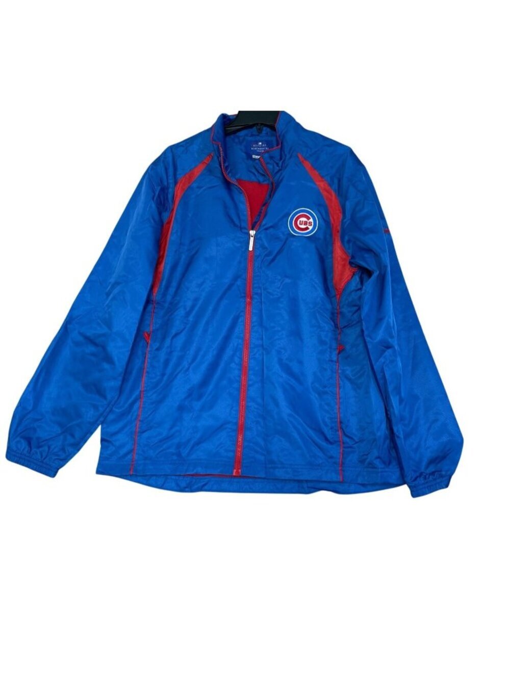 NWOT Chicago Men's L Cubs Reebok Full Zip Windbreaker Jacket  P0868